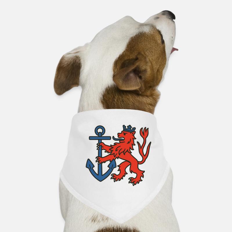 Düsseldorfer Löwe - Hunde-Bandana - Weiß