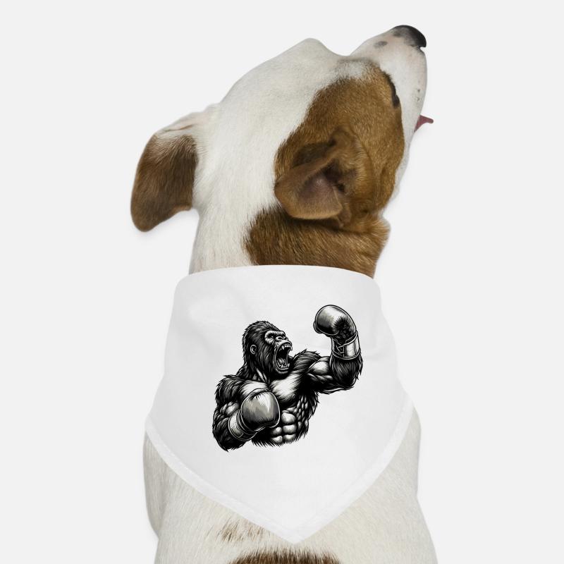 Gorilla Boxer Fighter Boxing Roars Gift Dog Bandana