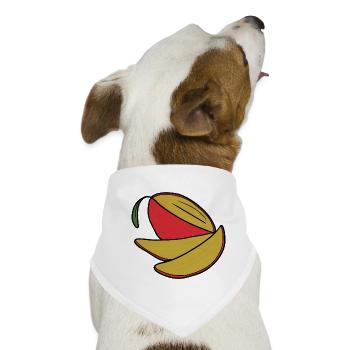 Leckere Frucht Mango - Hunde-Bandana - Weiß - Vorne