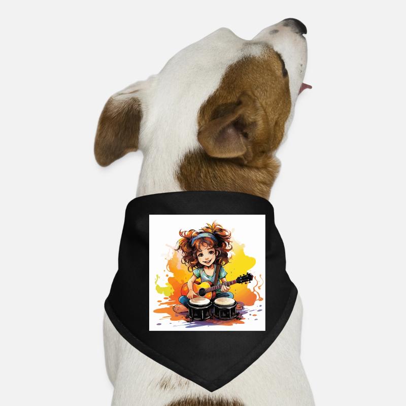 The Rhythmic Bongo Player Dog Bandana