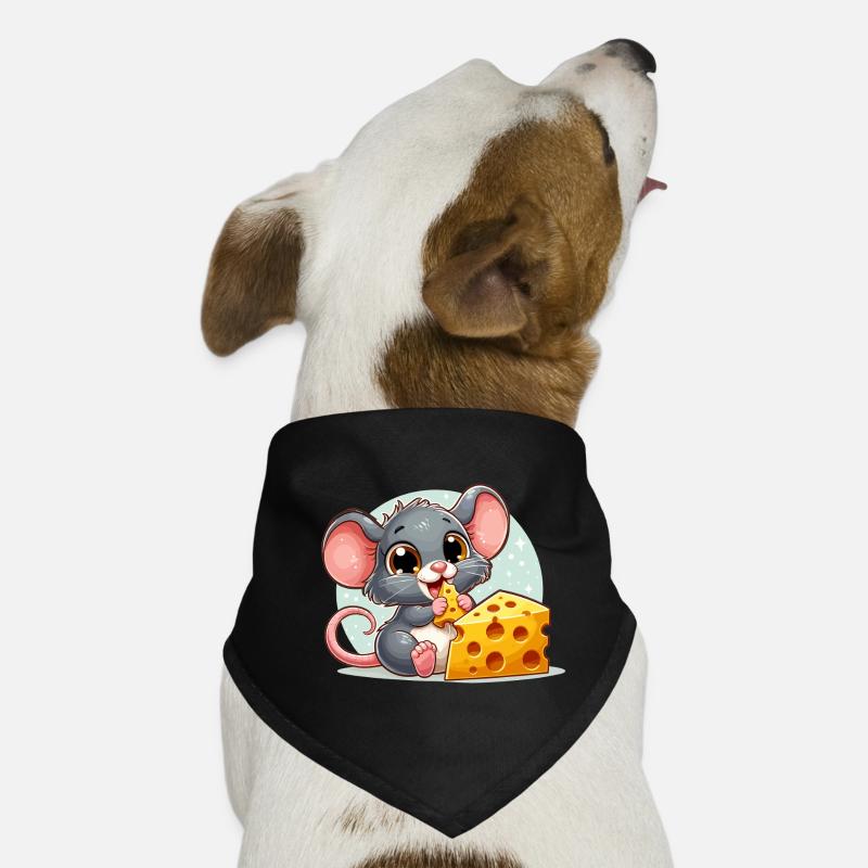 Cheese Mouse Delicious Cheese Makes Happy Gift Dog Bandana