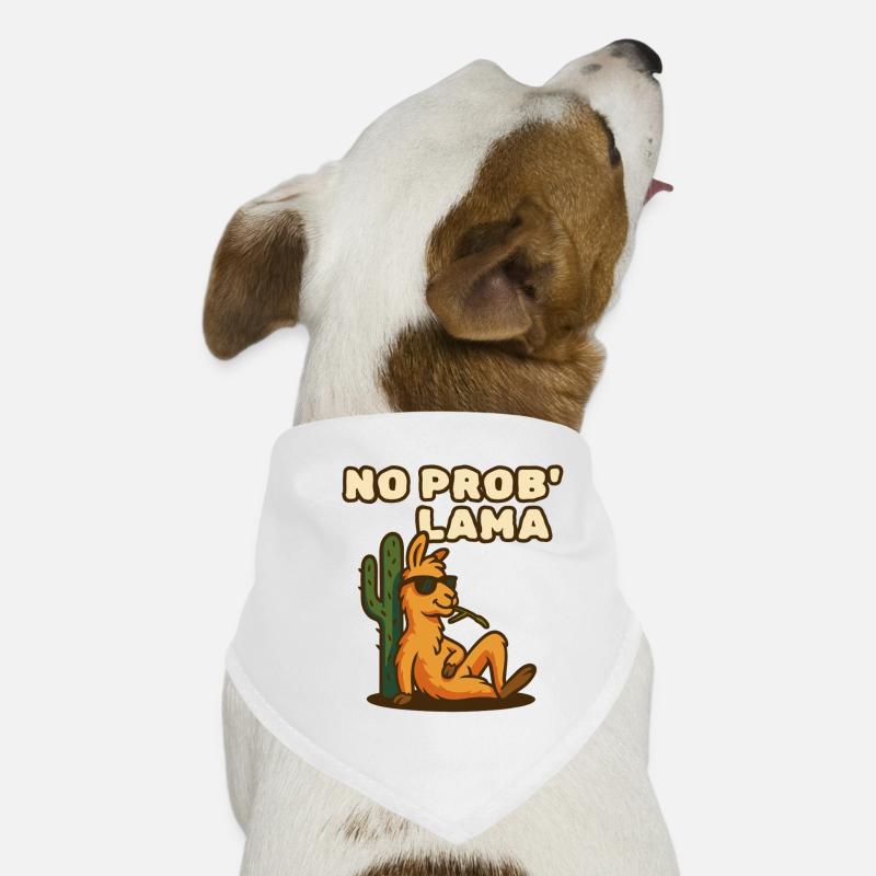 No Prob' Lama Hunde-Bandana