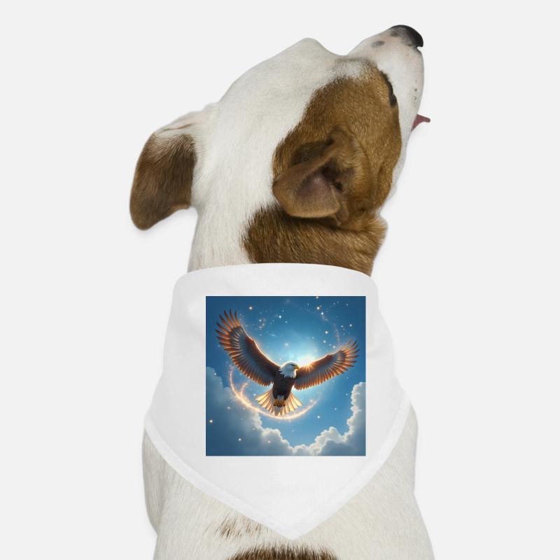 Krafttier Adler am Himmel Hunde-Bandana