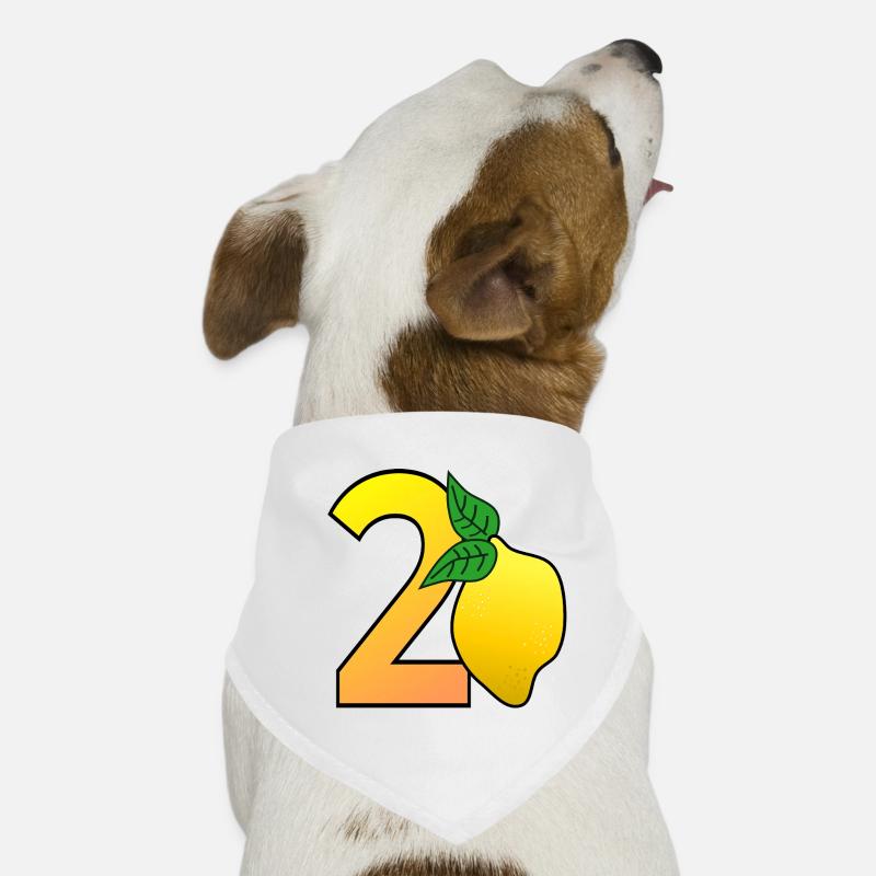 Numéro Vingt - Citron - 20 Bandana pour chien