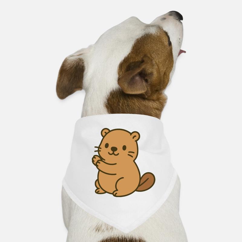 Mignon bébé castor Bandana pour chien