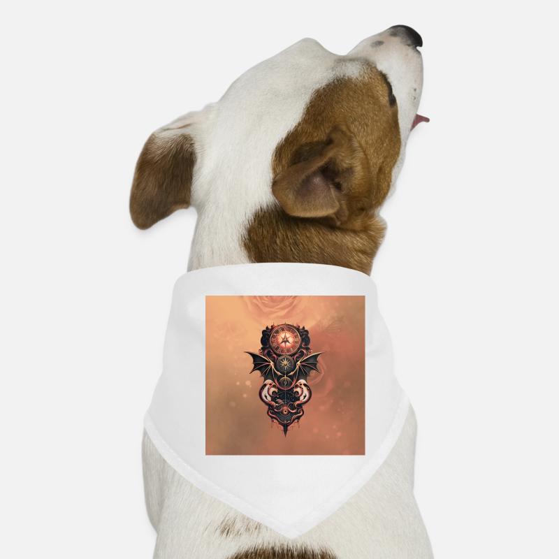 Voyage mystique dans le temps avec des ailes Bandana pour chien