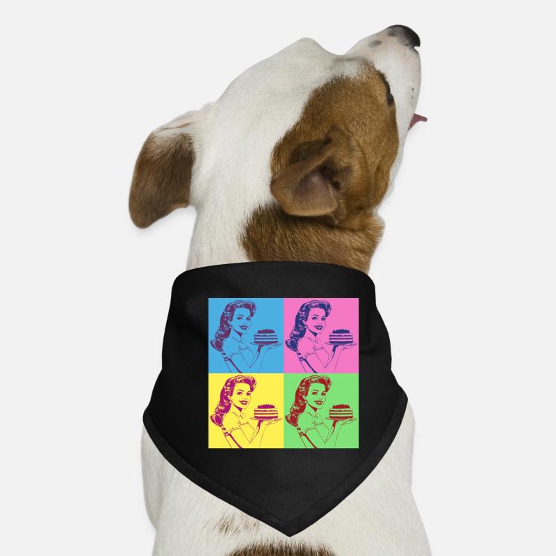 Cuisson Gâteau Cuisson Reine Cuisson Fée Boulanger Pop Art Bandana pour chien