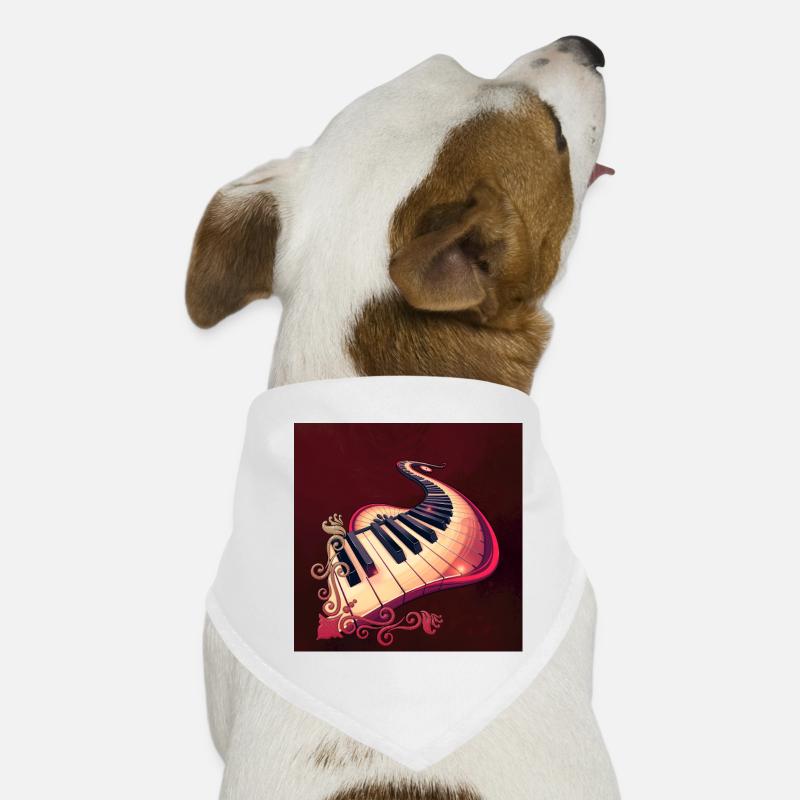 Elegance in motion: the curved piano. Dog Bandana