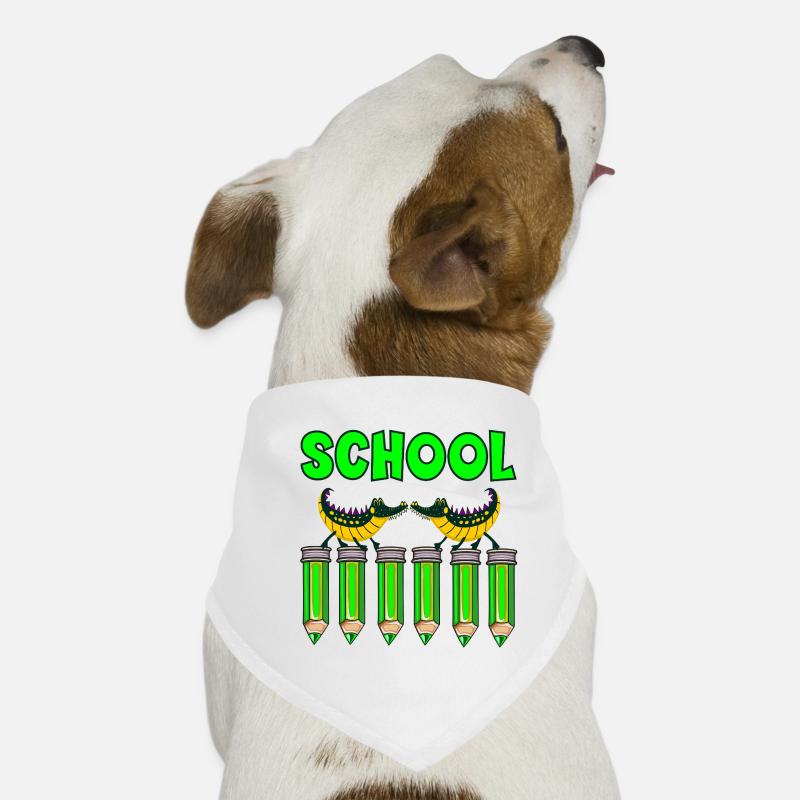CRAYON D’ÉCOLE ENFANTS ALLIGATORS Bandana pour chien