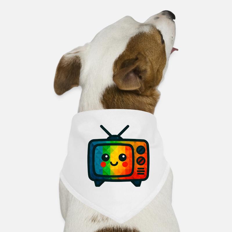 WPAP Polygon Kawaii Style Toy TV Dog Bandana