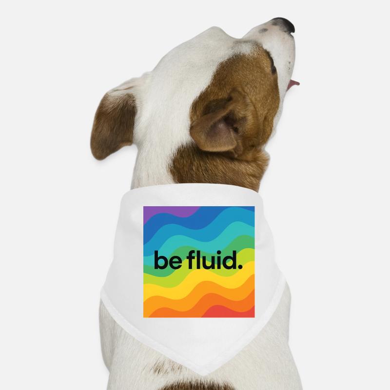 Be Fluid – LGBTQ+ Pride Design mit progressiver Bo Hunde-Bandana