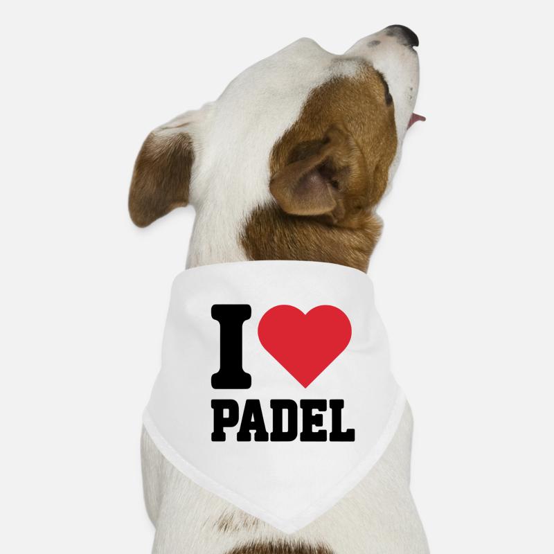I Love Padel Dog Bandana