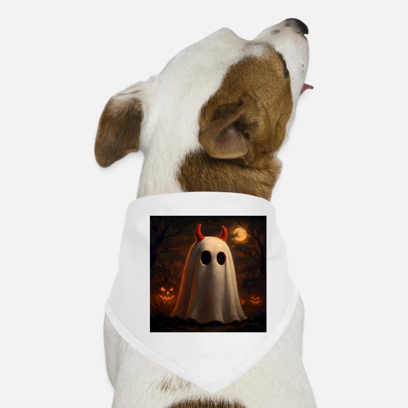Spooky Devil Ghosts Halloween Gift Dog Bandana