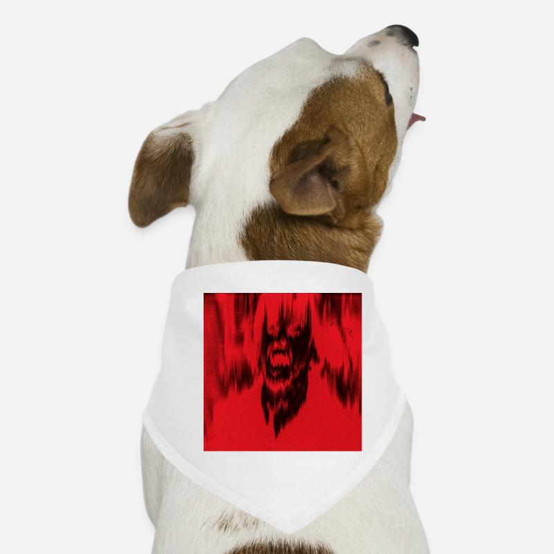 Heartless - Dämonische Verzerrung des Affen - Hunde-Bandana - Weiß