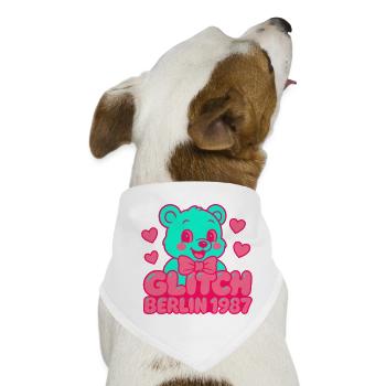Glitch Berlin Supercute - Hunde-Bandana - Weiß - Vorne