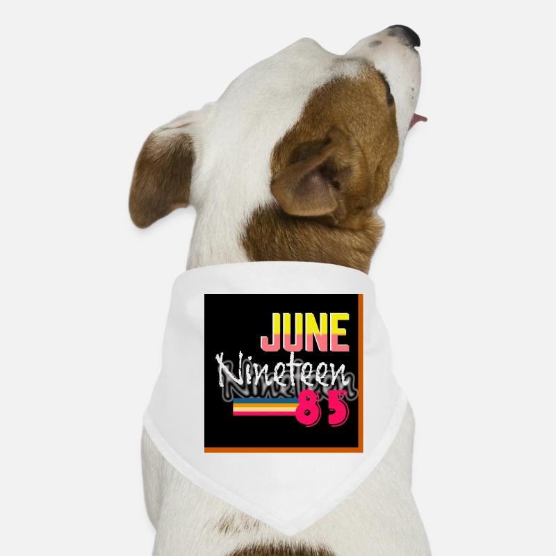 June Nineteen 85 Retro Neon Design Dog Bandana