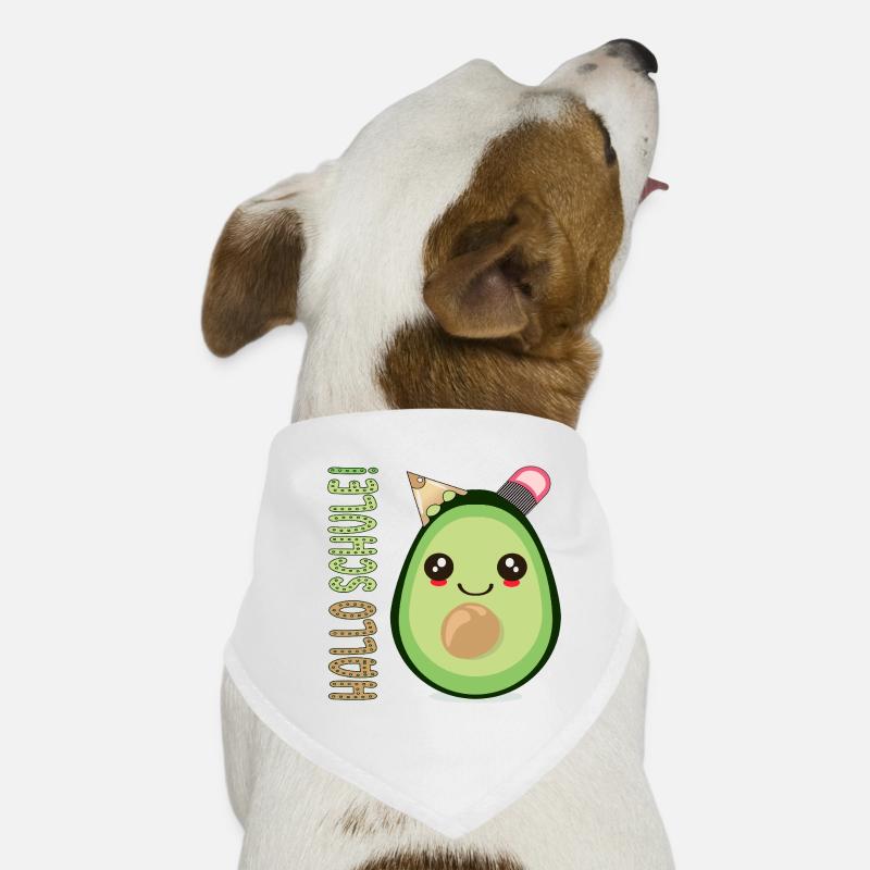 HALLO SCHULE AVOCADO SCHULANFANG SCHULKIND Hunde-Bandana
