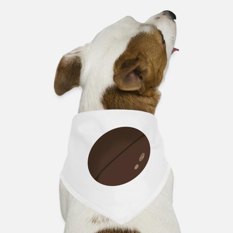 Illustration minimaliste de grain de café Bandana pour chien
