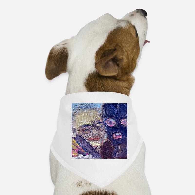 Untitled - Hunde-Bandana - Weiß
