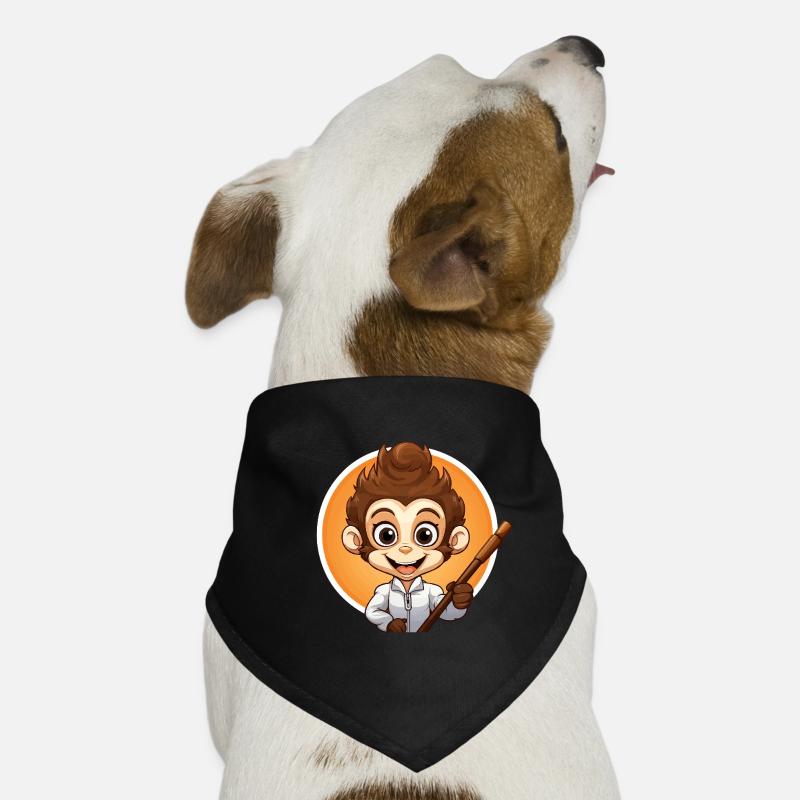 Singe Perche à selfie Bandana pour chien