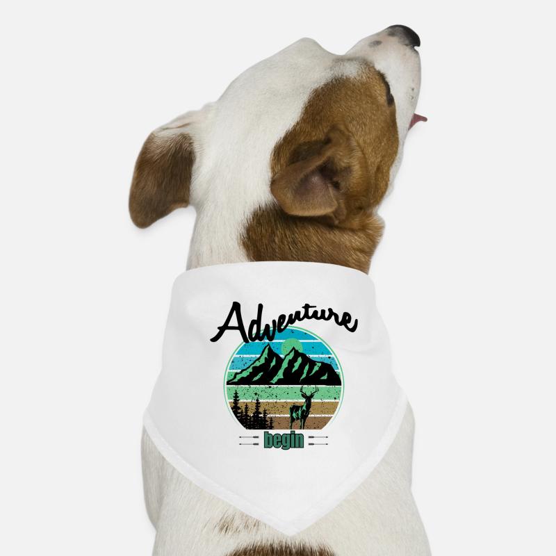 Mountains and deer wilderness Dog Bandana