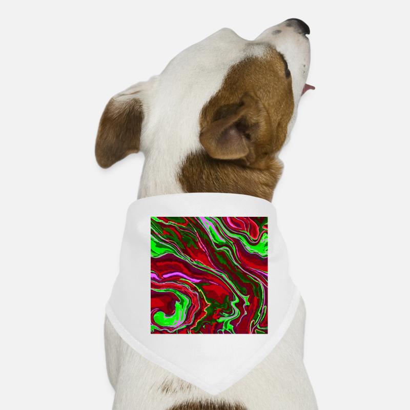 Art de conception en marbre vibrant Bandana pour chien