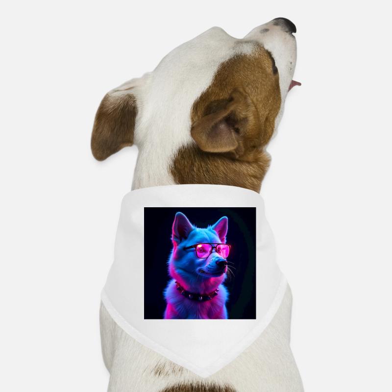 Creative Fast Dog in Neon Colors Dog Bandana