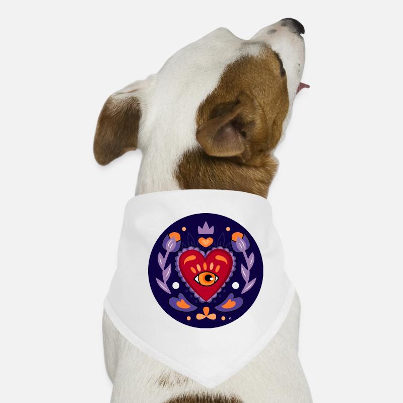 Mystisches Herz Hunde-Bandana