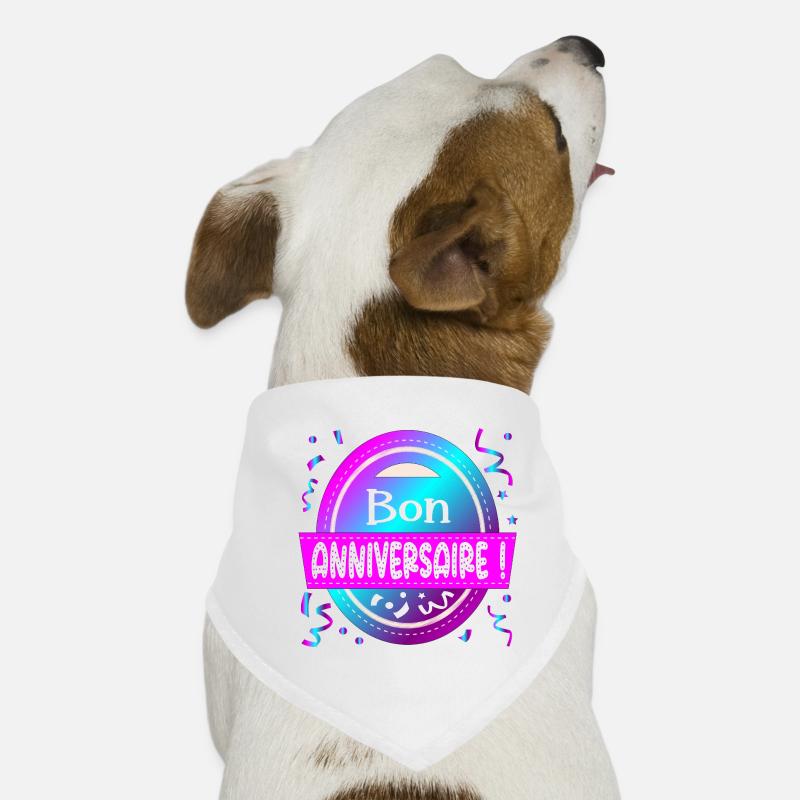 Alles Gute zum Geburtstag - Konfetti Hunde-Bandana