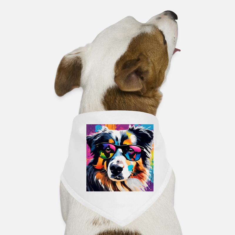 Australian Shepherd Colorful Aussi Dog Bandana