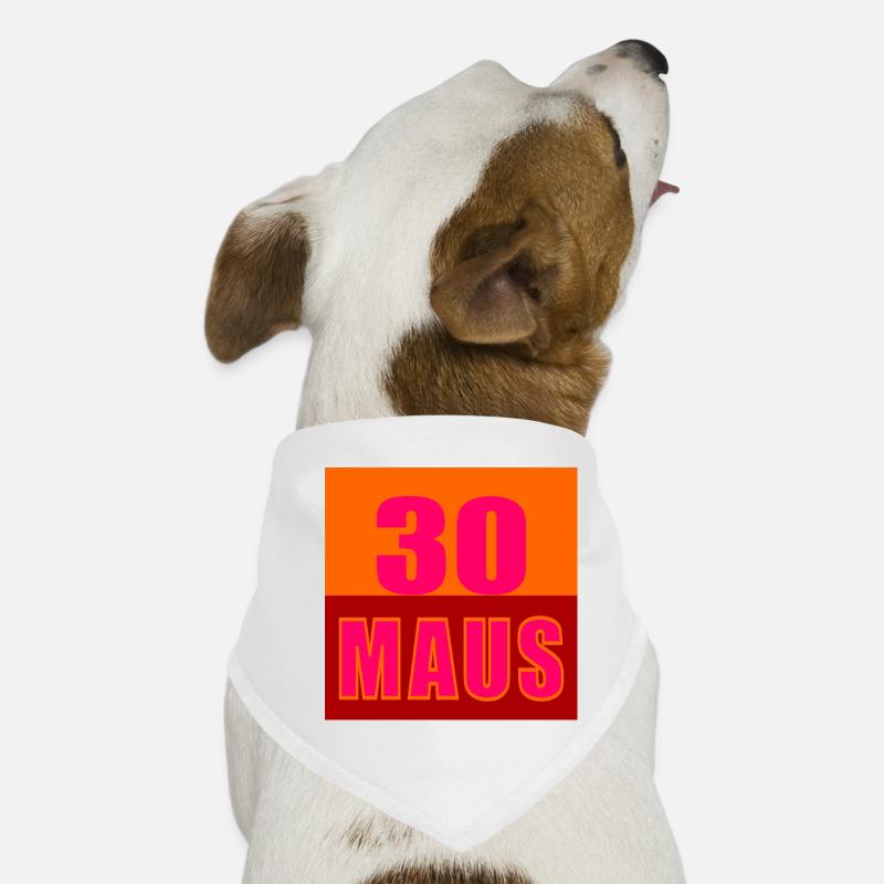 30. Geburtstag Maus Hunde-Bandana