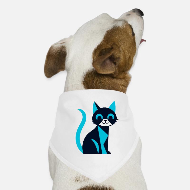 Black-blue cat with aw effect Dog Bandana