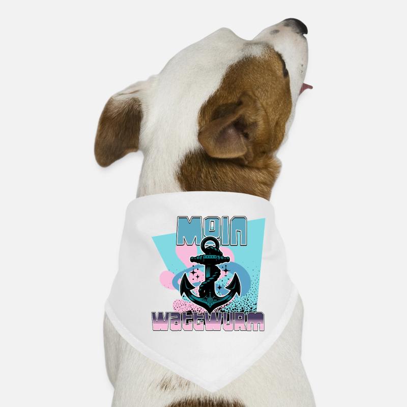 Maritime Anker mit Tau Design Hunde-Bandana