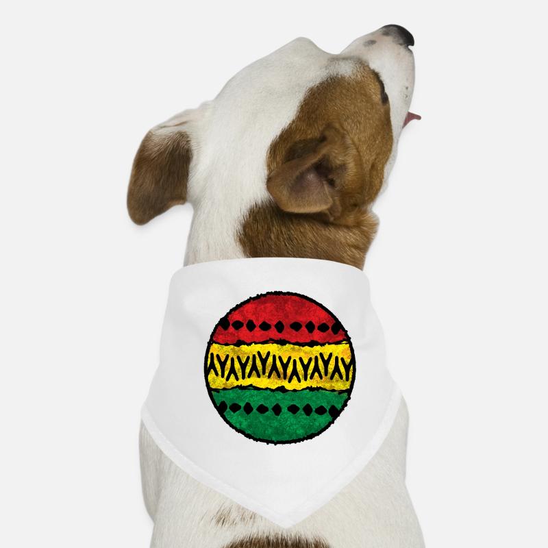 Farbige Afro-Design Baumwolltuch Hunde-Bandana