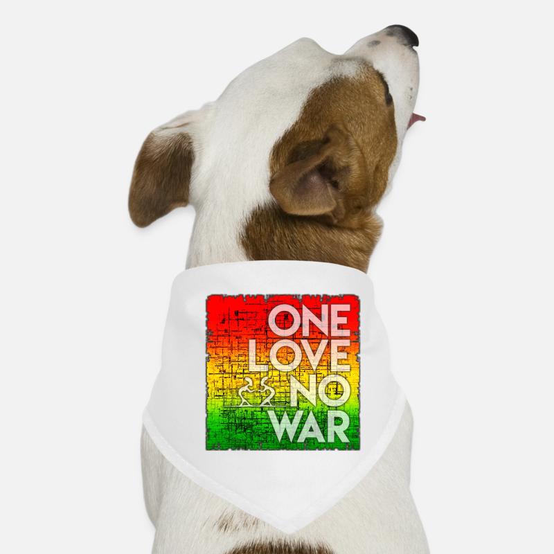 Friedens-Statement im Regenbogen-Design Hunde-Bandana