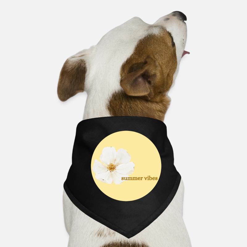 Sommer Vibes Blüten Design Hunde-Bandana