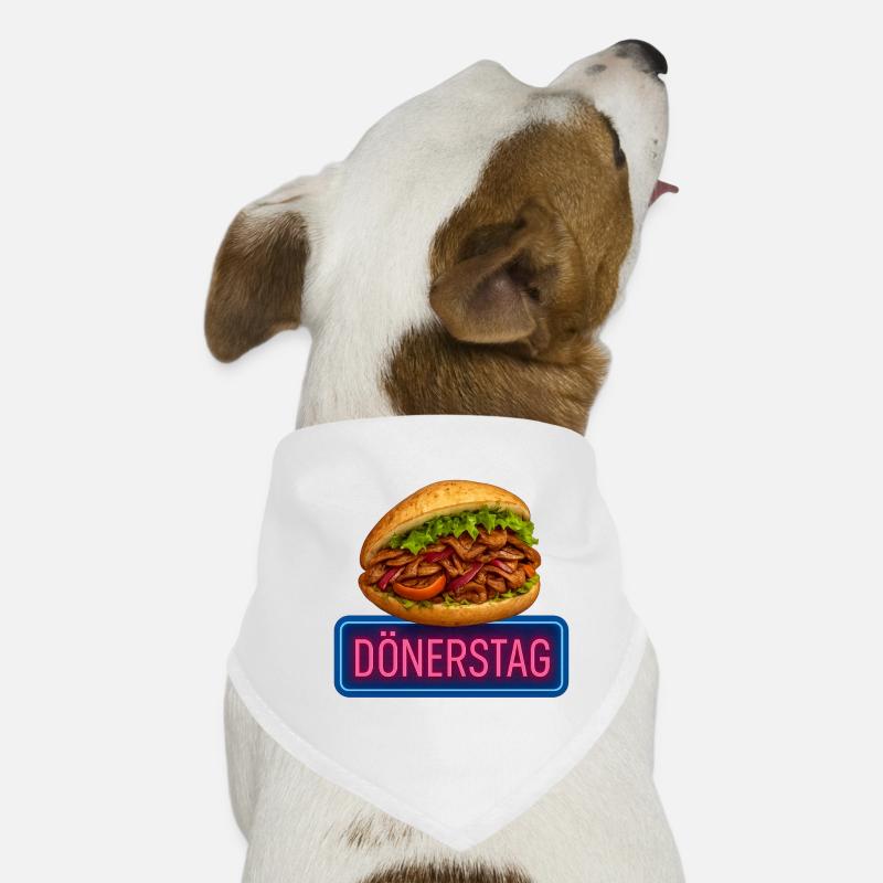 Kebab Day – Motif de jeu de mots amusant sur le kebab Bandana pour chien