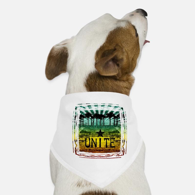 Design de motivation Unity avec des couleurs Reggae Bandana pour chien