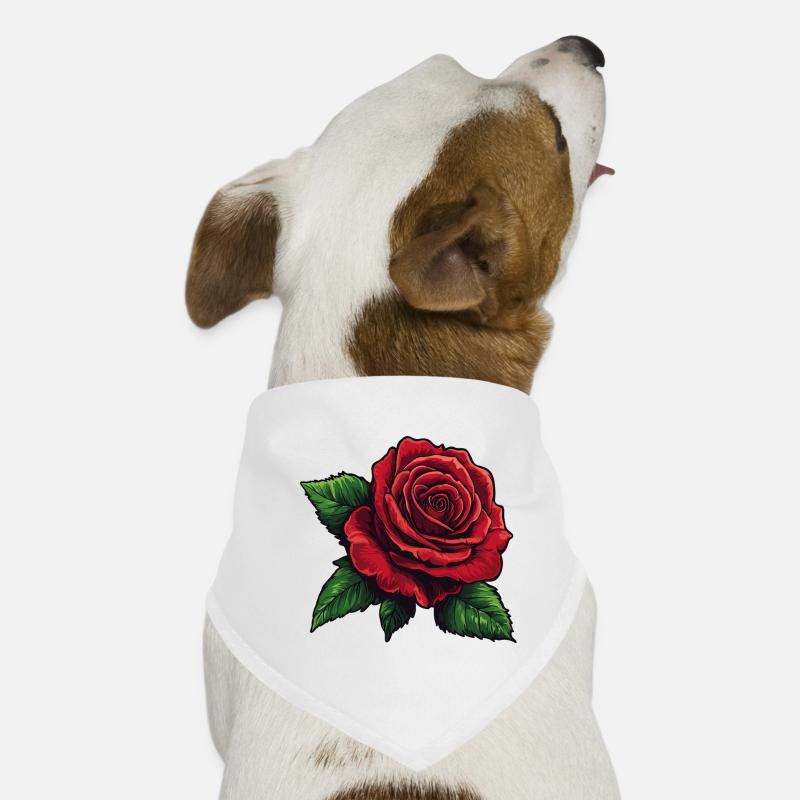 Rose red / Petals vector graphic Dog Bandana