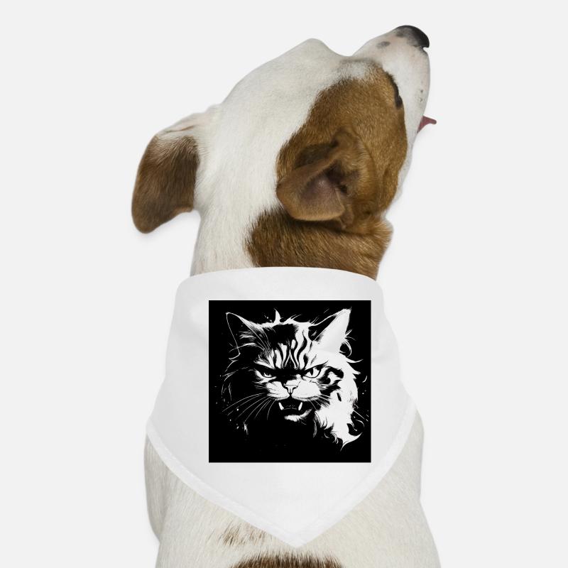 Angry cat Dog Bandana