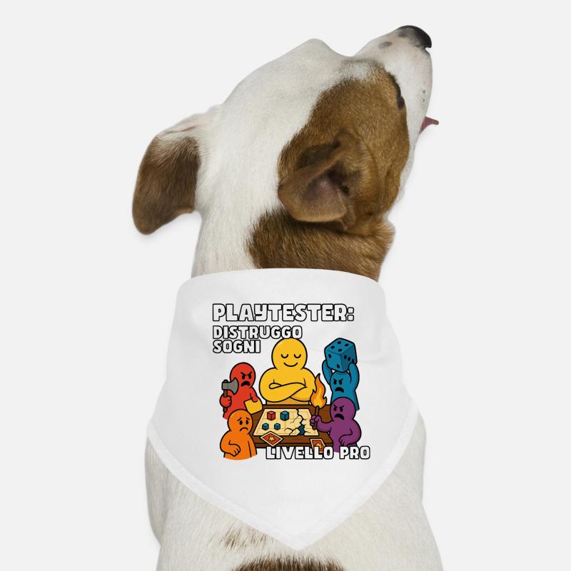Spieltester: Dream Smasher - Hunde-Bandana - Weiß