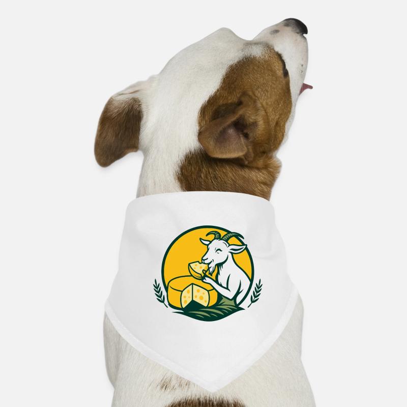 Blanc de chèvre sur fromage Bandana pour chien