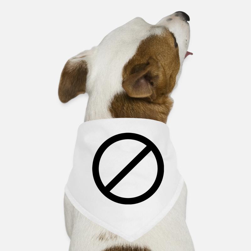 Panneau non autorisé Bandana pour chien