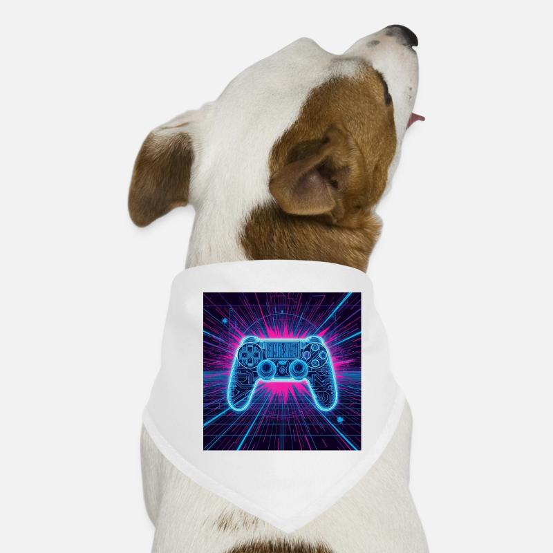 Neon Gaming Universe Hunde-Bandana