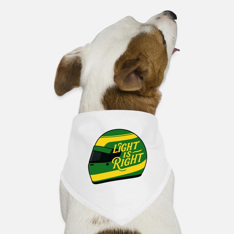 Das Licht hat Recht - Hunde-Bandana - Weiß