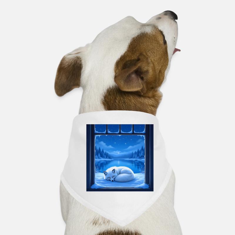 Renard des neiges Bandana pour chien