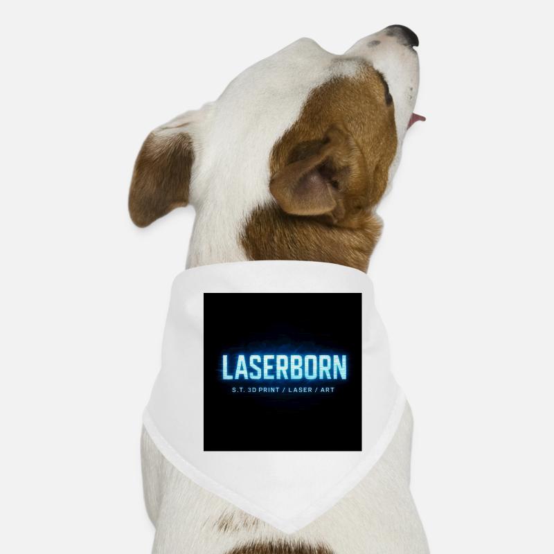 LaserBorn Neon Tech Print Bandana pour chien