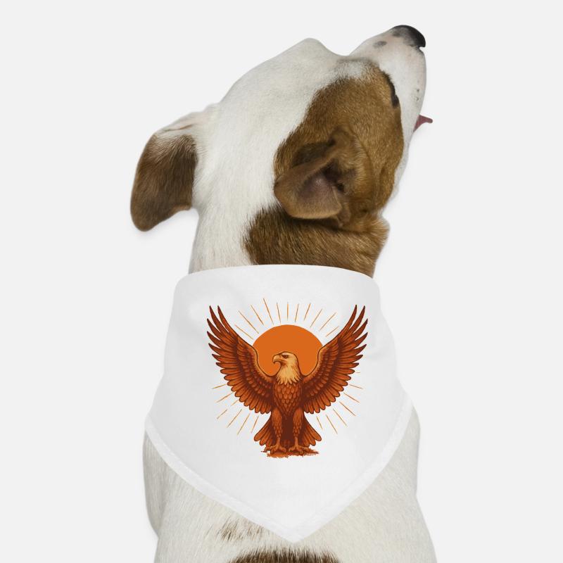 Fiery Solar Eagle Dog Bandana