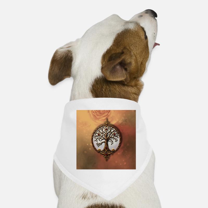 Arbre de vie circulaire Bandana pour chien