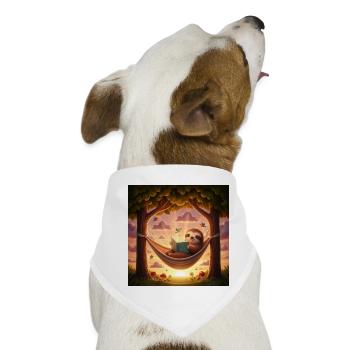 Entspannung Level: Faultier - Hunde-Bandana - Weiß - Vorne